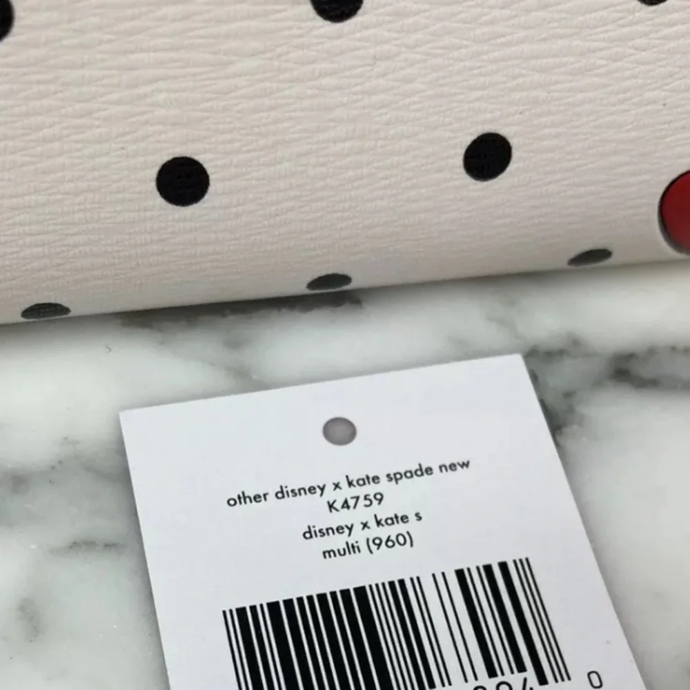 disney x kate spade new york other minnie mouse large continental wallet white